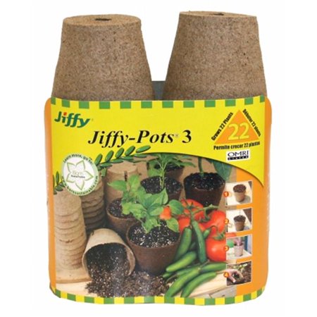 Jiffy-Pots 3 pouces, pqt 22